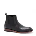 BOTIN FRANCES LIZZARD NEGRO