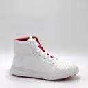 HIGH TOP PITON BLANCO FORRO ROJO