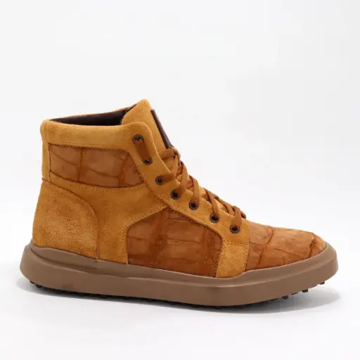 HIGH TOP ALLIGATOR MIEL GAMUZA